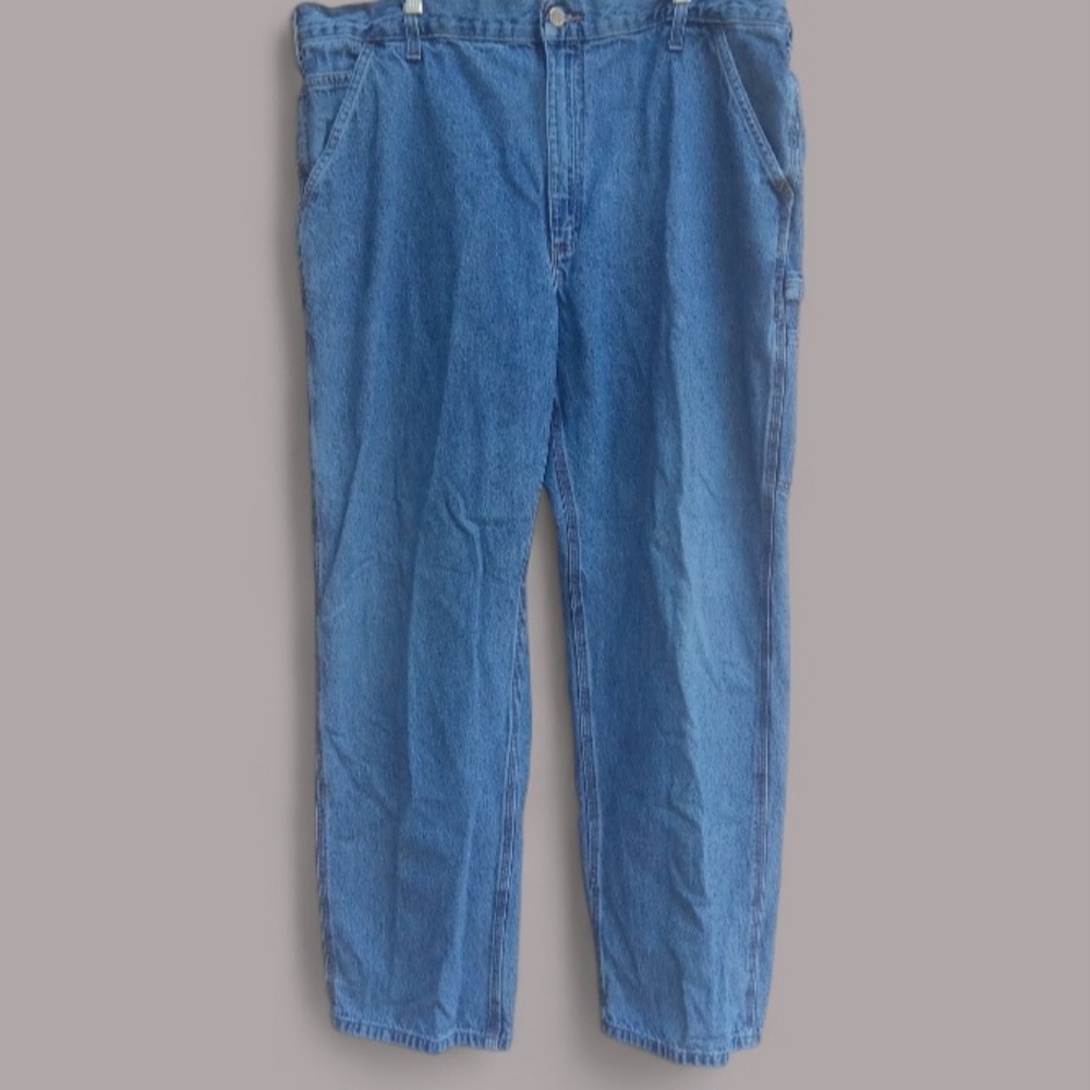 Carhartt Blue Denim Jeans Original Dungree Fit B13 Size 40×32